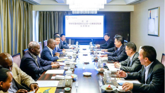 坦桑尼亚驻华参赞一行到GCGC黄金城集团互换座谈